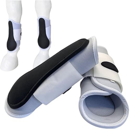 Povanjer Pferdestiefel, Fliegengamaschen für, 1 Paar Pferdestützbeine Schutzausrüstung, Pferdefliegenstiefel, perfekt sitzende Beinschutzstiefel mit belüftetem Komfortschutz für Sommerelemente von Povanjer