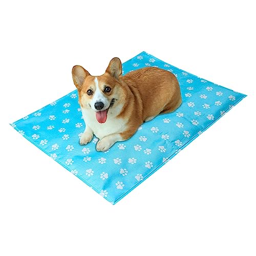 Eismatte für Hunde | Bequeme Kühlmatte für Hunde – Sommer-Trainingsmatte aus Gel Ice Mat für Innen, Outdoor, Auto, Rasen, Strände, Hundehütte von Povanjer