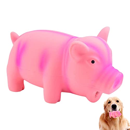 Gummi Schwein Quietschen Hundespielzeug für Hunde Kauspielzeug für Hunde Kauspielzeug Grunzen Schwein Kauspielzeug | Kauspielzeug für Welpen Hund von Povanjer