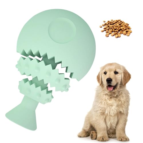 Povanjer Leckerli-Spielzeug für Hunde – Fischgräten-unzerstörbares Welpenspielzeug – Hunde-Kauspielzeug für langsames Füttern, interaktives Zahnbürsten-Kauspielzeug für kleine, mittelgroße und große von Povanjer