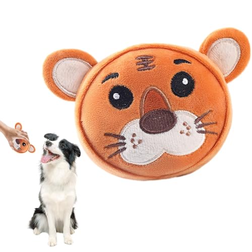 Quietschspielzeug für kleine Hunde - Niedliches Hundezahnspielzeug - Lustiges Hunde-Sound-Spielzeug Tier Plüsch, Haustierzubehör, weiches Hunde-Plüsch-Kauspielzeug zum Zahnen von Povanjer
