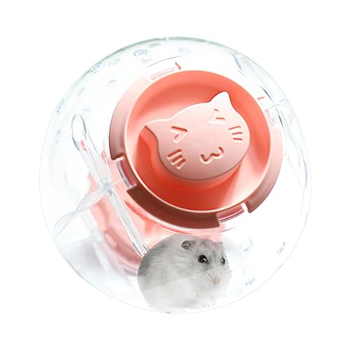 Übungsball für Hamster - 5,5 Zoll transparenter Hamster-Rennball, niedlicher -Übungsball für Zwerghamster, um Langeweile zu lindern und die Aktivität zu steigern. Käfig von Povanjer