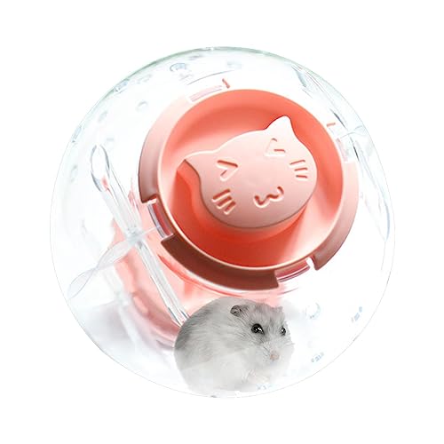 Übungsball für Hamster - 5,5 Zoll transparenter Hamster-Rennball, niedlicher Mini-Übungsball für Zwerghamster, um Langeweile zu lindern und die Aktivität zu steigern. Käfig von Povanjer