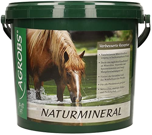 Agrobs Naturmineral | 3 kg | Ergänzungsfuttermittel für Pferde | Unterstützende hochwertige Mineralstoffversorgung für alle Pferde | ADMR-konform von Agrobs