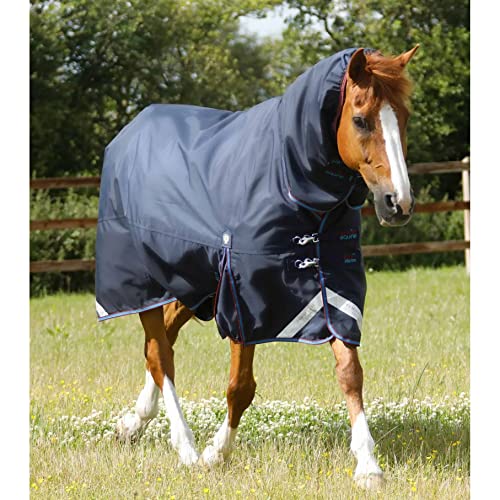 Outdoor-Decke für Pferde mit Nackenrolle Premier Equine Titan Storm 200 g von Premier Equine