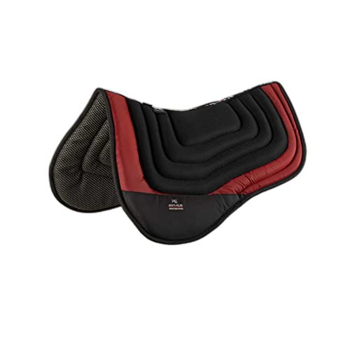 Premier Equine Anti-Slip Airflow Shock Proof Racing/Training Pad atmungsaktiv Black-red Gr. Warmblut von Premier Equine