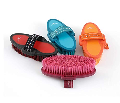 Premier Equine Soft Touch Body Brush 6023, weinrot, fuchsia, Einheitsgröße von Premier Equine