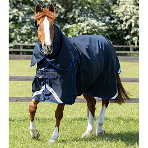 Premier Equine wasserdichte Outdoor-Decke für Pferde mit Halsabdeckung Buster 40g von Premier Equine