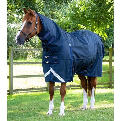 wasserdichte Outdoor-Decke für Pferde mit Halsabdeckung Premier Equine Buster Storm Classic 420 g von Premier Equine