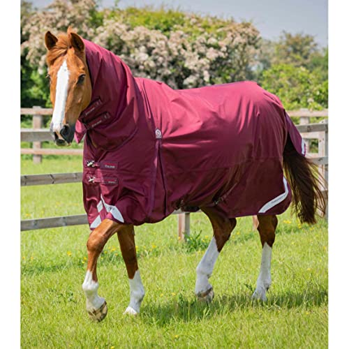 wasserdichte Outdoor-Decke für Pferde mit Halsabdeckung Premier Equine Buster Storm Classic 90 g von Premier Equine