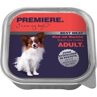 PREMIERE Best Meat Adult Rind mit Wachtel 32x100 g von Premiere
