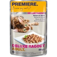 PREMIERE Deluxe Ragout Adult Reich an Huhn 88x85 g von Premiere