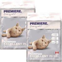 PREMIERE Excellent ohne Duft Klumpstreu Pure 2x12 kg von Premiere