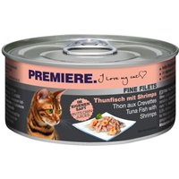 PREMIERE Fine Filets Naturell Thunfisch mit Shrimps 24x80 g von Premiere