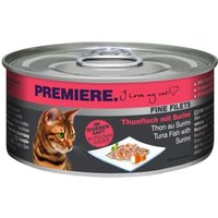 PREMIERE Fine Filets Naturell Thunfisch mit Surimi 12x80 g von Premiere