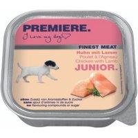 PREMIERE Finest Meat Nassfutter Hund Junior, Huhn mit Lamm 10x150 g von Premiere