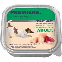 PREMIERE Finest Meat Nassfutter Hund Adult, Huhn & Ente 20x150 g von Premiere