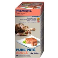 PREMIERE Multipack 8x100g Pure Pâté mit Geflügel und Fisch von Premiere