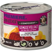 PREMIERE RAW KITCHEN Nassfutter Hund Adult Component, Gemüsevielfalt Obst & Gemüse 12x200 g von Premiere