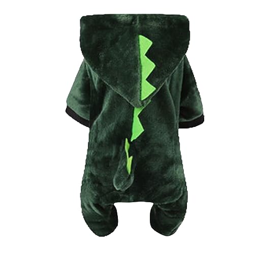 Prevently Kostüm für kleine Hunde, Welpen Katzen Niedliche Plüschkleider Halloween Weihnachten Party Dress up Animal Cosplay (Dinosaurier, Haustier Gewicht 1-2kg (2-4.5lb)) von Prevently