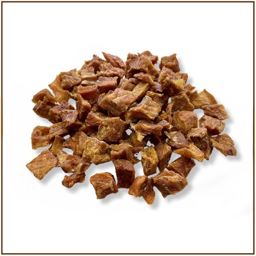 PrideDogs Trainingshappen Huhn 1kg - Premium Kausnack für Hunde - 100% Hühnchen Fleisch Würfel für Leckerlibeutel Training von PrideDogs