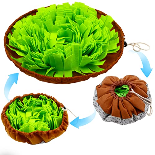 Priksia Snuffle Mat for Dogs Sniff Mat for Dogs,Sniffing Feeding Mat with Encourage Dogs Foraging Skills,Stress Relief Dog Puzzle Toys von Priksia