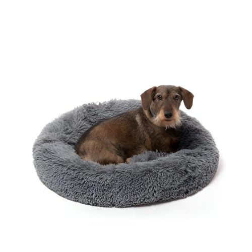 Primal Internet GmbH Haustierbett 60 cm für Hunde & Katzen | Anti-Stress Hundebett & Katzenbett | Kleines/mittelgroßes Bett mit erhöhtem Rand | rutschfeste, wasserdichte Unterlage von Primal Internet GmbH