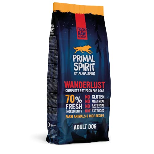 Primal Spirit8436586310813 70% Wanderlust Hundefutter für Erwachsene 12 kg von Primal Spirit Foods