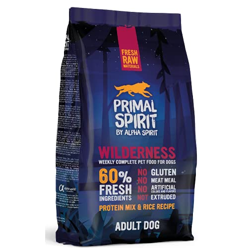 Primal Spirit8436586310905 60% Wildnis Hundefutter für Erwachsene 1 kg von Primal Spirit Foods