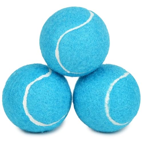 PrimePets Tennisbälle für Hunde, 6,3 cm Quietschendes Hundespielzeug, interaktives Haustier-Hundespielzeugbälle für mittelgroße und große Hunde, quietschende Tennisbälle für Hunde von Prime Pets