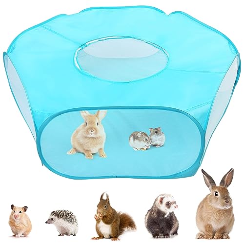 PrimePets Meerschweinchen-Laufstall, Kleintier-Laufstall, faltbares Katzenkäfig Zelt mit Reißverschlussabdeckung, tragbar, wasserdicht, Pop-Up-Spielhof, Zaun für Kaninchen, Hamster, Kaninchen, von PrimePets