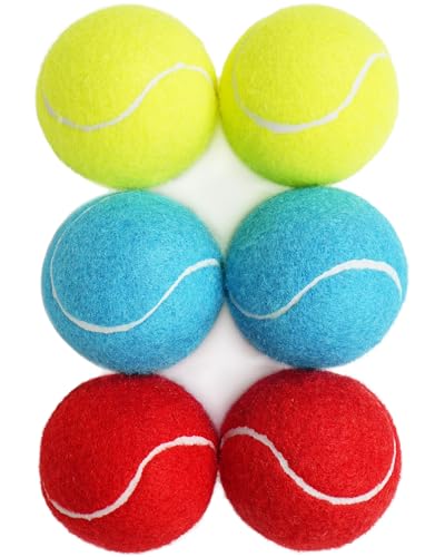 PrimePets Quietschendes Spielzeug für Hunde, 6,3 cm Quietschendes Hundespielzeug, interaktives Haustier-Hundespielzeugbälle für mittelgroße und große Hunde, quietschende Tennisbälle für Hunde von PrimePets