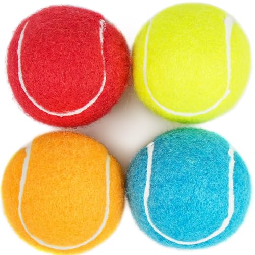 PrimePets Tennisbälle für Hunde, 5,1 cm, quietschendes Hundespielzeug, interaktives Hundespielzeug Bälle für drinnen und draußen, quietschendes Spielzeug für kleine und mittelgroße Hunde von PrimePets