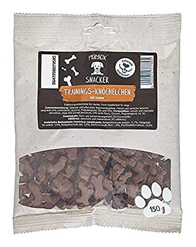 PRIMOX Trainings-Knöchelchen mit Lamm 150g I Perfekte Trainingsleckerlis für Hunde | Saftig & Soft | Ideal als Belohnung | Handlich & frisch von Primox