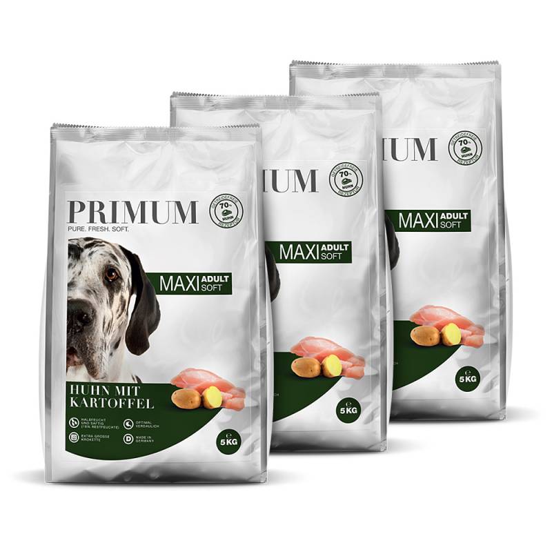 Primum | MAXI Huhn mit Kartoffel | Soft | 3 x 5 kg von Primum