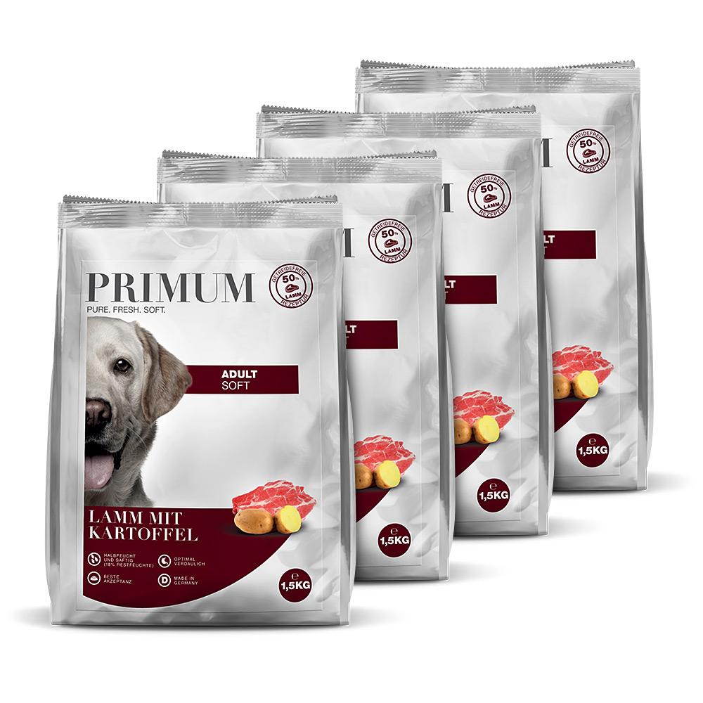 Primum | Lamm mit Kartoffel | Soft | 4 x 1,5 kg von Primum