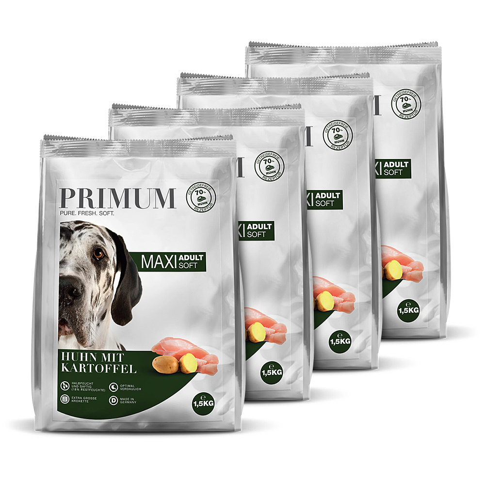 Primum | MAXI Huhn mit Kartoffel | Soft | 4 x 1,5 kg von Primum