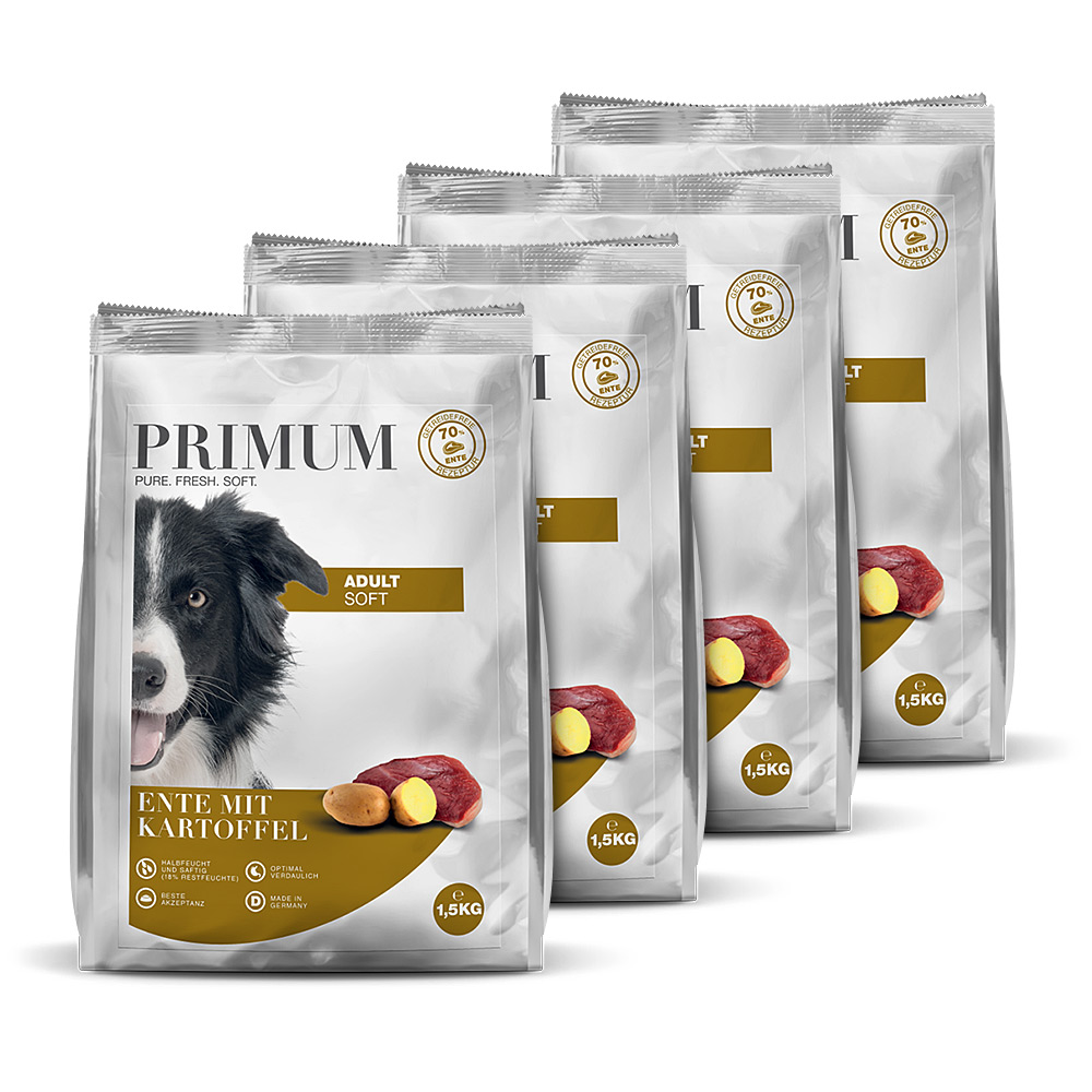 Primum | Ente mit Kartoffel | Soft Adult | 4 x 1,5 kg von Primum