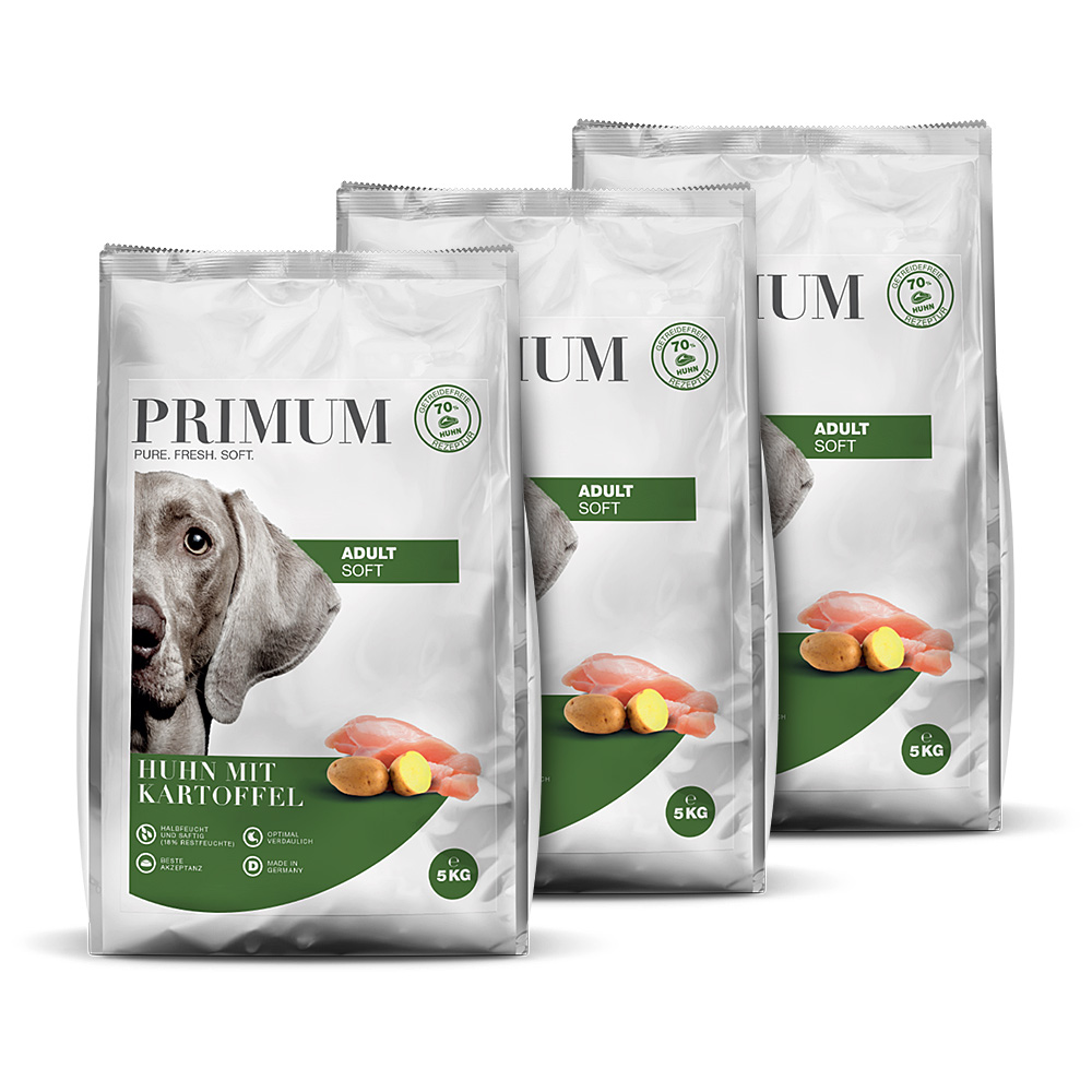 Primum | Huhn mit Kartoffel | Soft | 3 x 5 kg von Primum