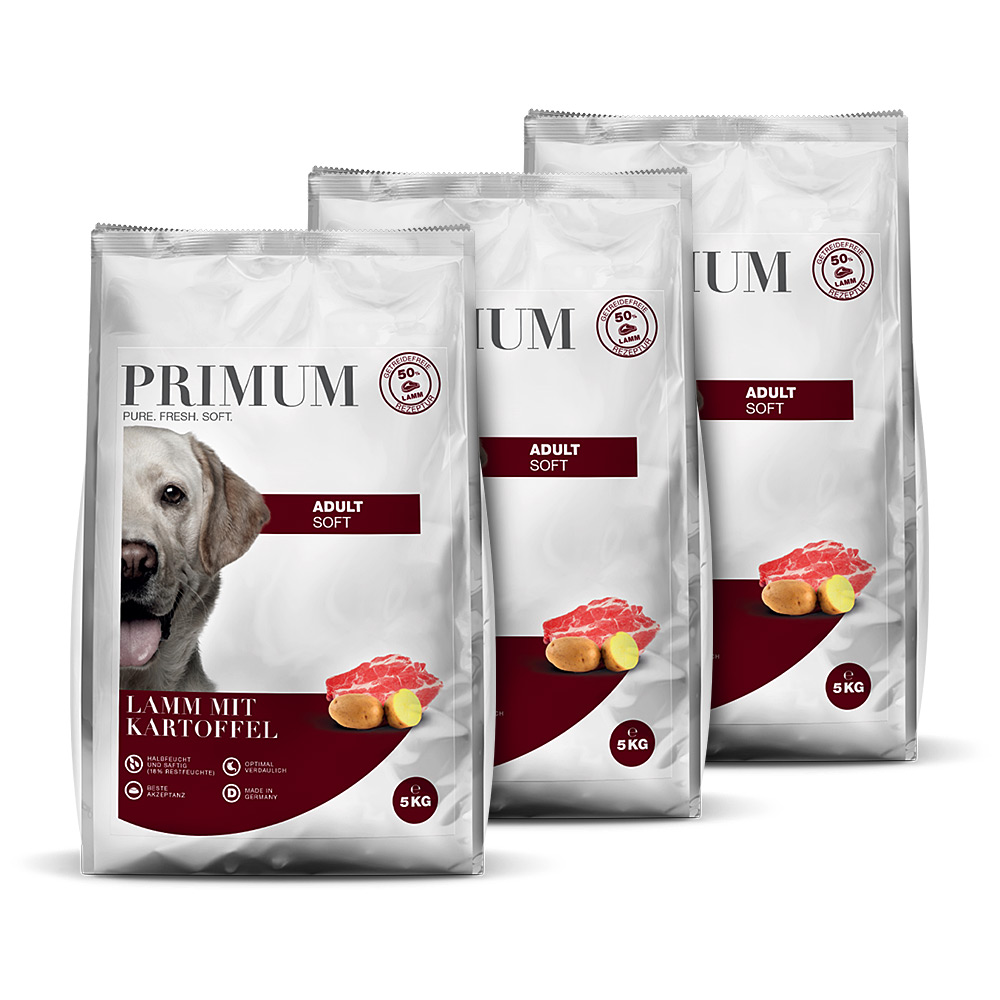 Primum | Lamm mit Kartoffel | Soft Adult | 3 x 5 kg von Primum