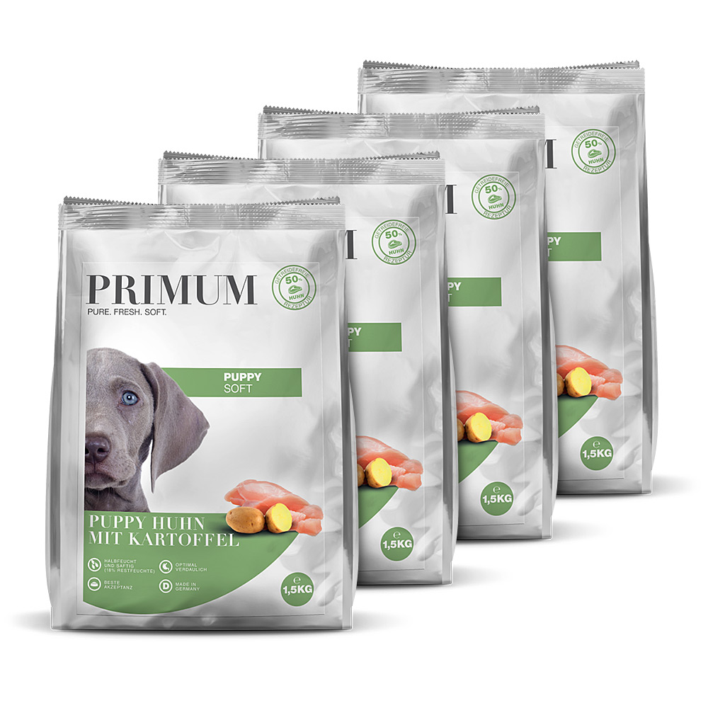 Primum | Huhn mit Kartoffel | Soft Puppy | 4 x 1,5 kg von Primum