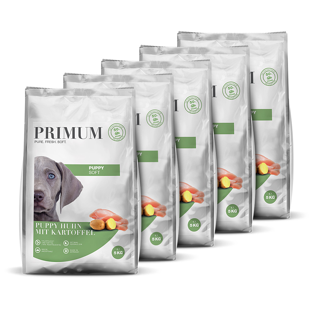 Primum | Puppy Huhn mit Kartoffel | Soft | 5 x 5 kg von Primum