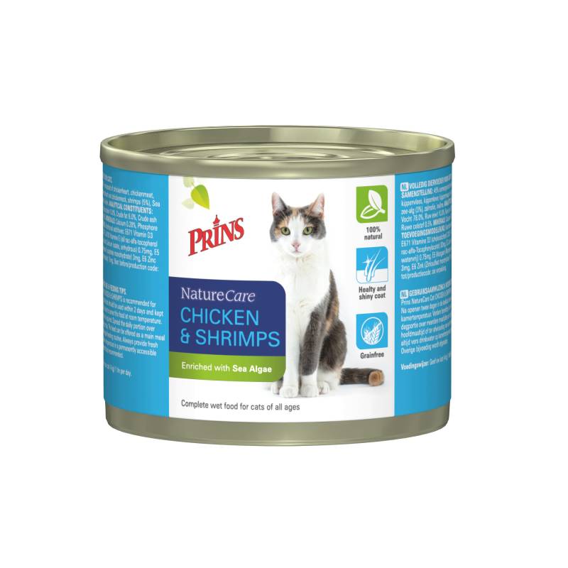 Prins NatureCare Cat - Chicken & Shrimps - 6 x 200 g von Prins