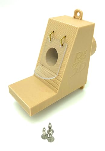 Kleiner Hummelklappenvorbau mit Flansch 25mm, Hummelklappe/Wachsmottensperre für Ihren Hummelkasten von Printin3D
