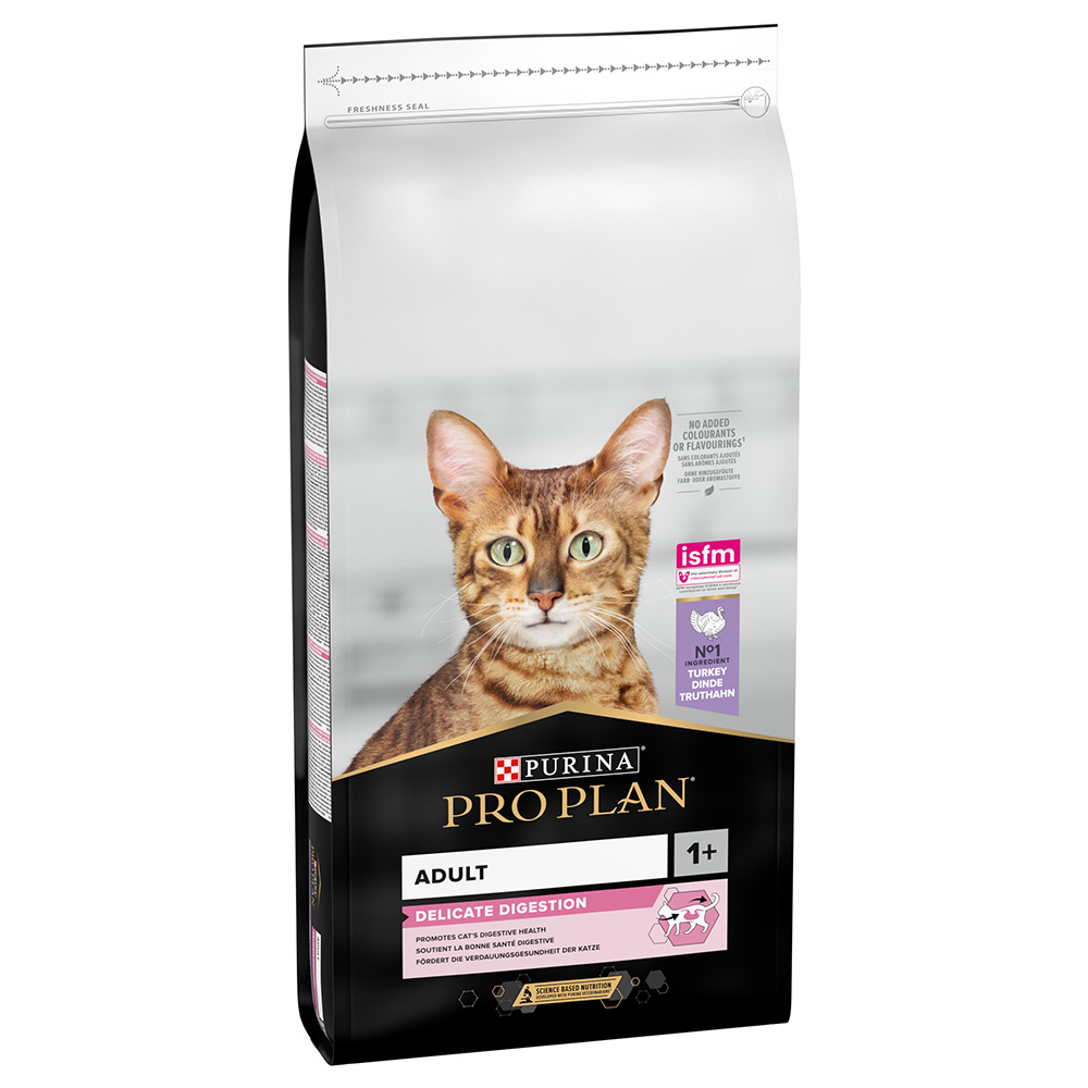 1 kg / 2 kg gratis! 10 kg / 14 kg PURINA PRO PLAN - Adult Delicate Digestion reich an Truthahn (14 kg) von Pro Plan