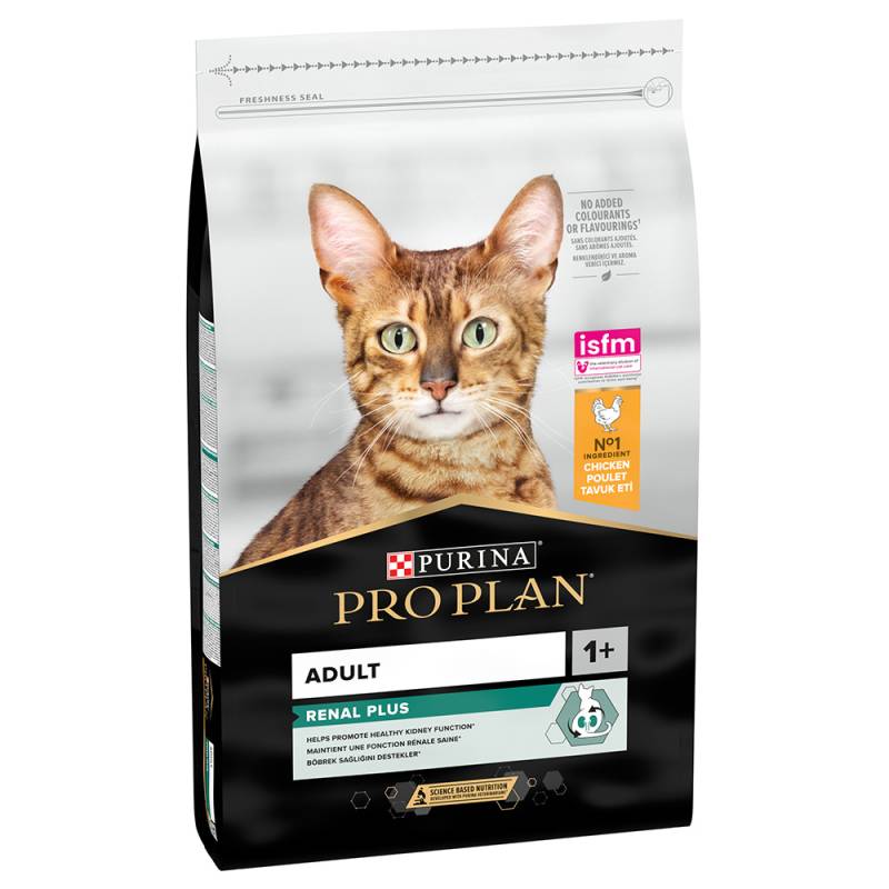 1 kg / 2 kg gratis! 10 kg / 14 kg PURINA PRO PLAN - Adult Renal Plus reich an Huhn (10 kg) von Pro Plan