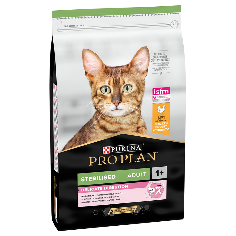 1 kg / 2 kg gratis! 10 kg / 14 kg PURINA PRO PLAN - Sterilised Adult Delicate Digestion (10 kg) von Pro Plan