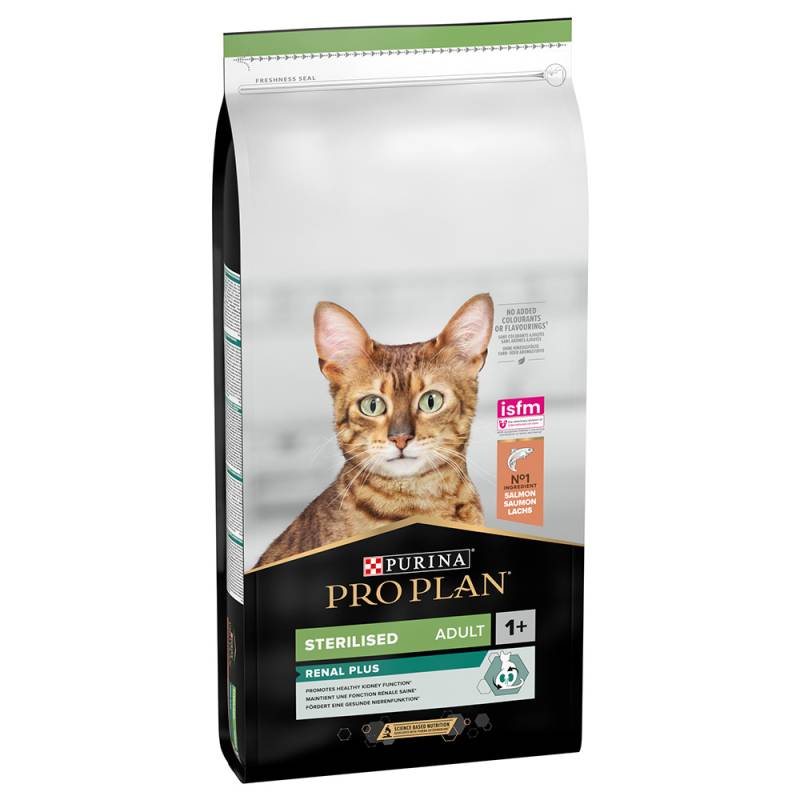 1 kg / 2 kg gratis! 10 kg / 14 kg PURINA PRO PLAN - Sterilised Adult Renal Plus Lachs (14 kg) von Pro Plan