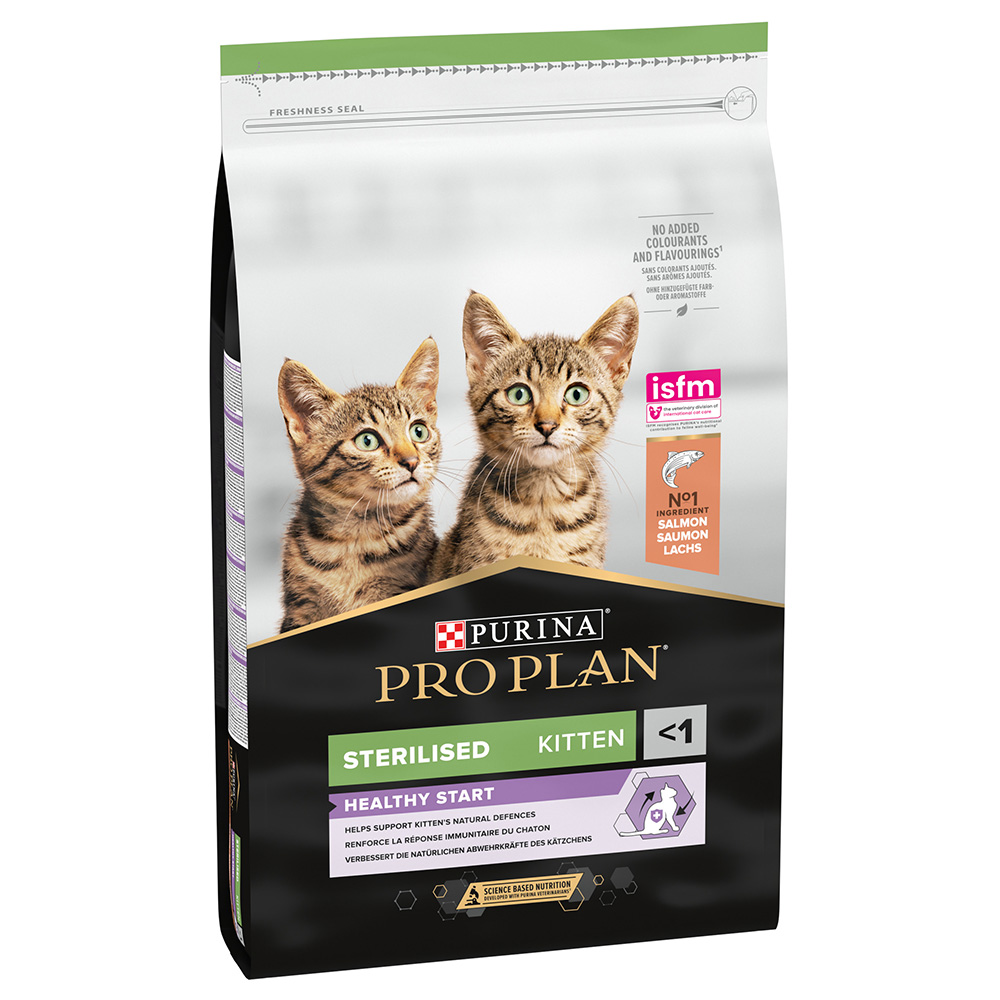 1 kg / 2 kg gratis! 10 kg / 14 kg PURINA PRO PLAN - Sterilised Kitten Healthy Start Lachs (10 kg) von Pro Plan