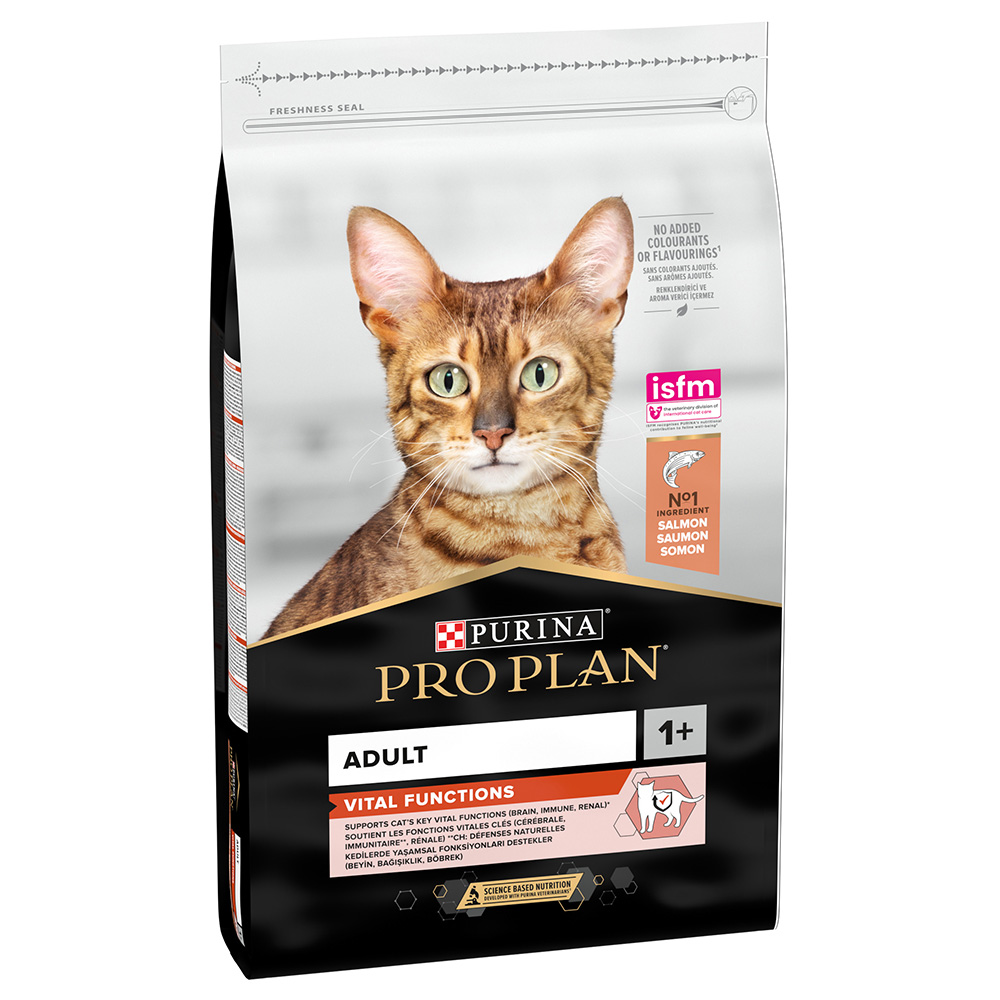 1 kg gratis! 10 kg PURINA PRO PLAN - Adult Vital Functions Lachs von Pro Plan